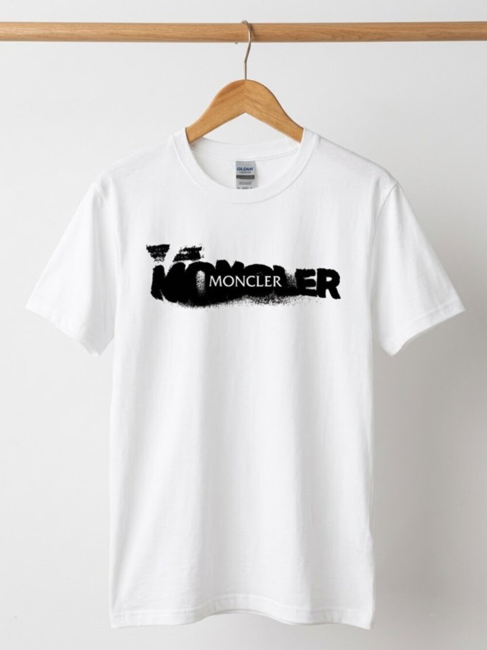 Moncler Graphic T-Shirt White Designer Streetwear Casual Tee Reprint